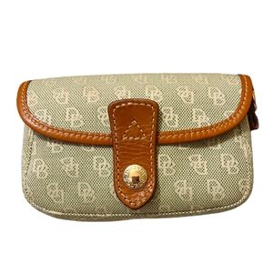 Dooney & Bourke Light Green Monogram Wristlet